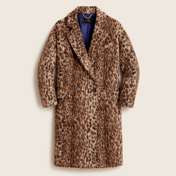 J. Crew Jackets & Blazers - J. Crew Leopard Print Wool Blend Top Coat 8